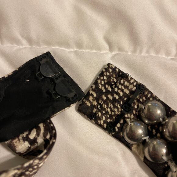 LAUNDRY by Shelli Segal 100% Silk Snakeskin Print Mini Halter Dress Size 4 - Picture 6 of 10